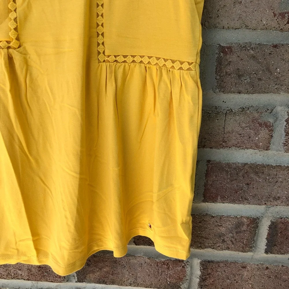 Tommy Hilfiger yellow sleeveless blouse NWT Women Large - Picture 5 of 13